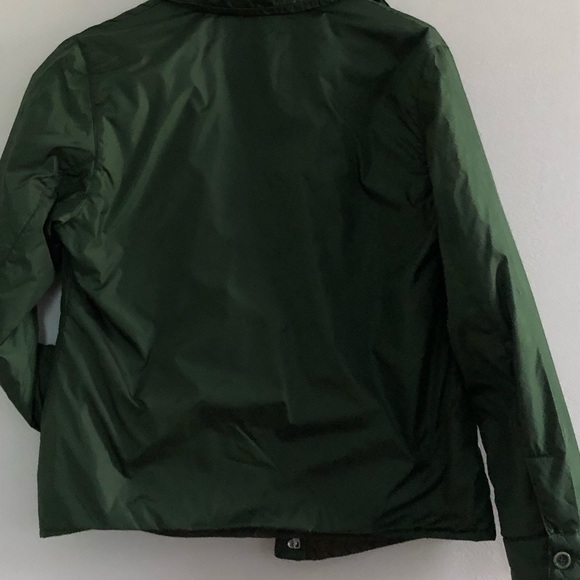 J Crew Green Lightweight puffy Jacket Women men m - Picture 7 of 9